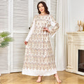 Robe Longue Col Rond – Manches Longues, Coupe Ample & Confortable